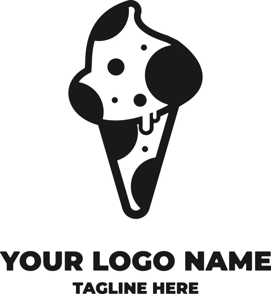 cow's milk ice cream vector icon. modern illustration isolated for background.