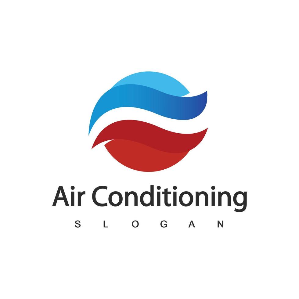 Air Conditioning Logo, HVAC Logo Concept vector