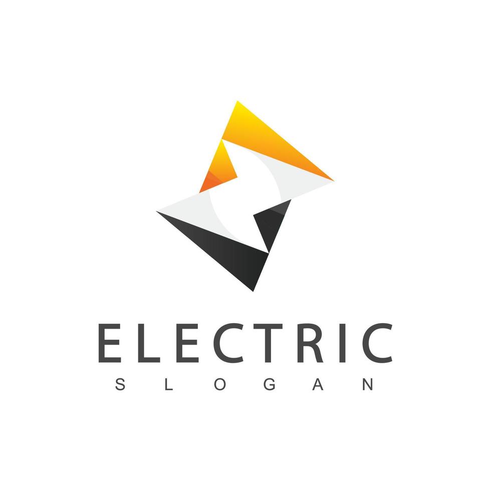 eléctrico logo energía icono vector