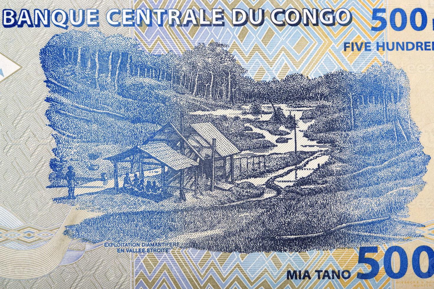 Diamond exploitation, Etroite Valley from Congolese franc photo