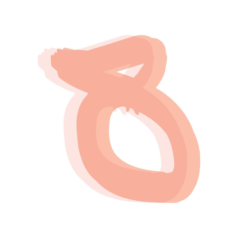 brush number eight vector