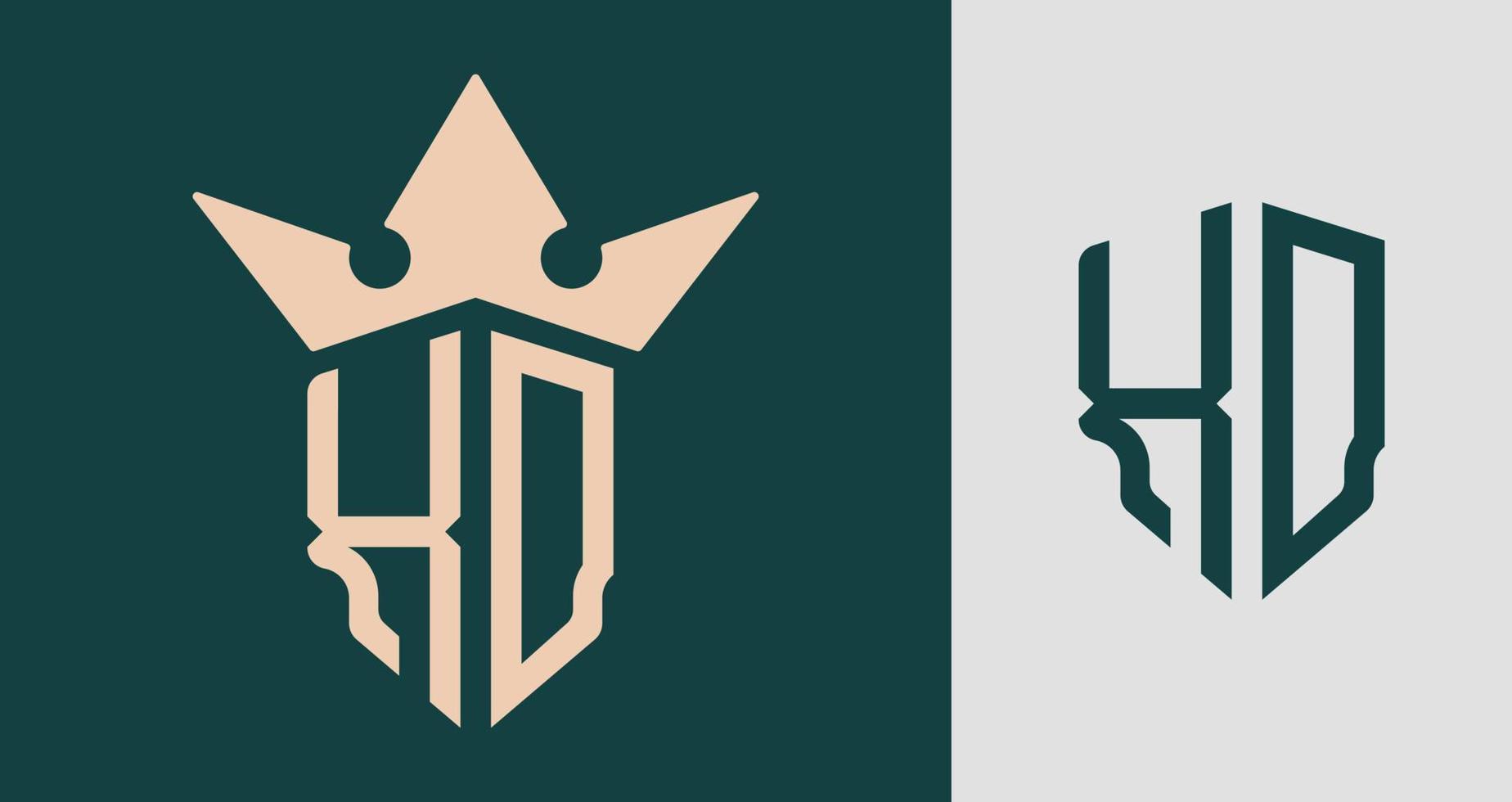 Creative Initial Letters XO Logo Designs. vector