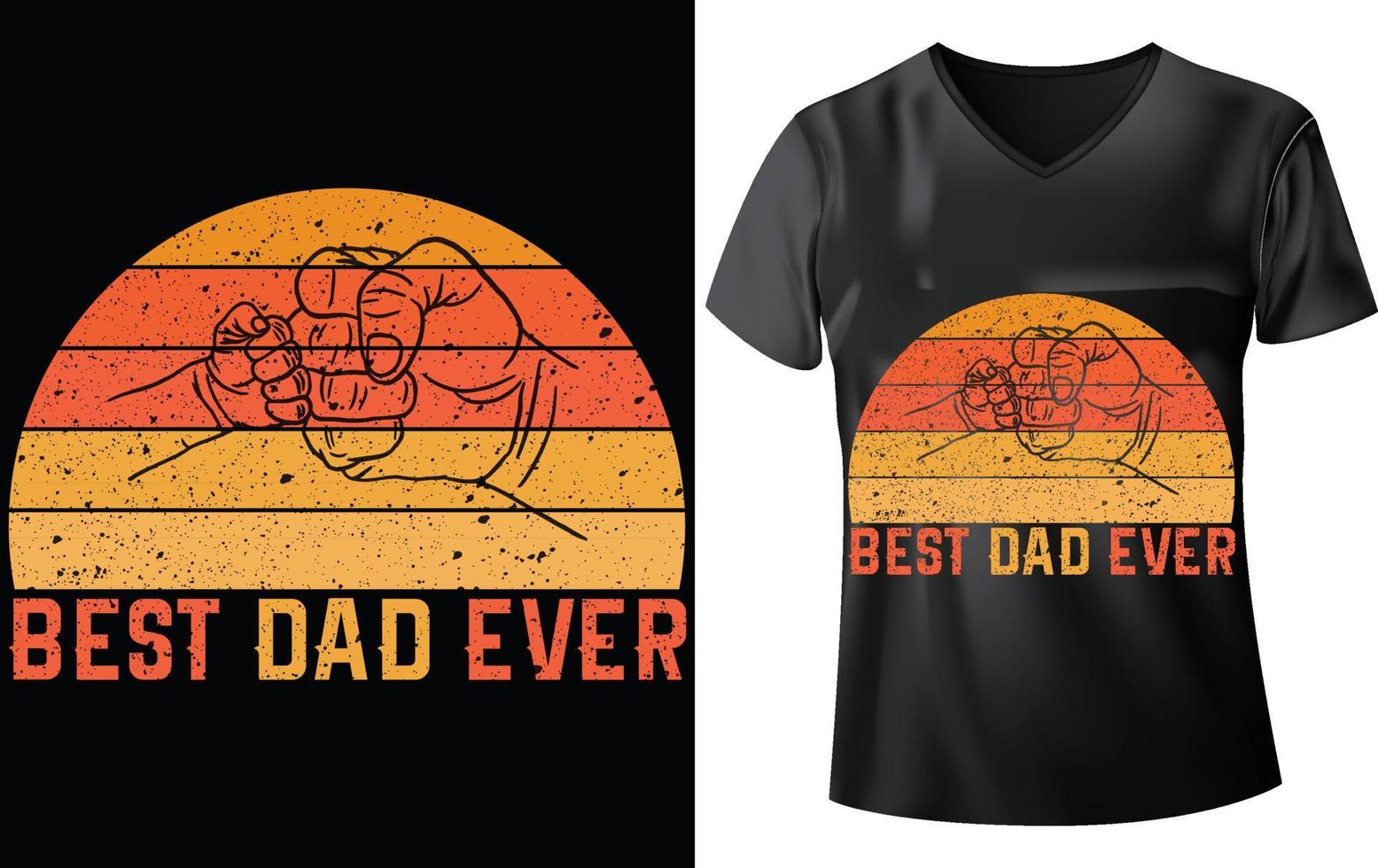 FATHER'S DAY T-SHIRT DESIGN vector