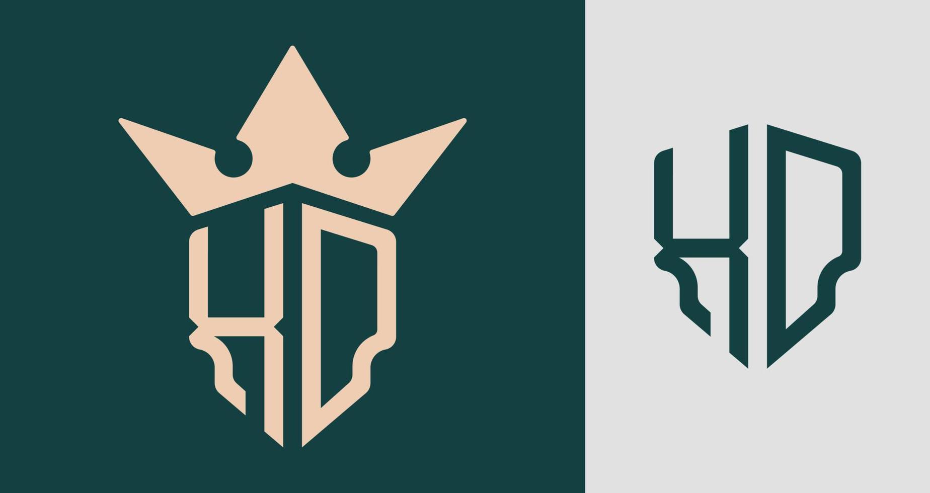 Creative Initial Letters XD Logo Designs. vector