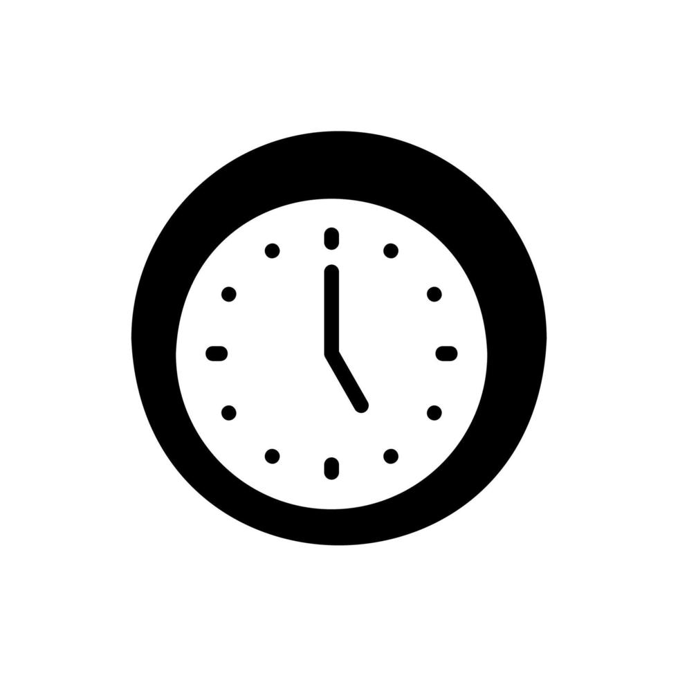 Modern concept clock icon for showing time and schedule vector