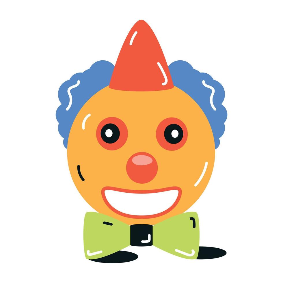 Trendy Clown Cartoon vector