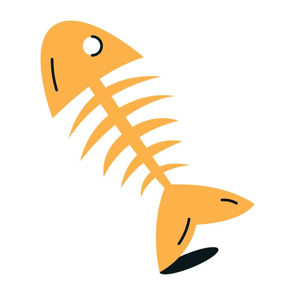 Trendy Fish Bone vector