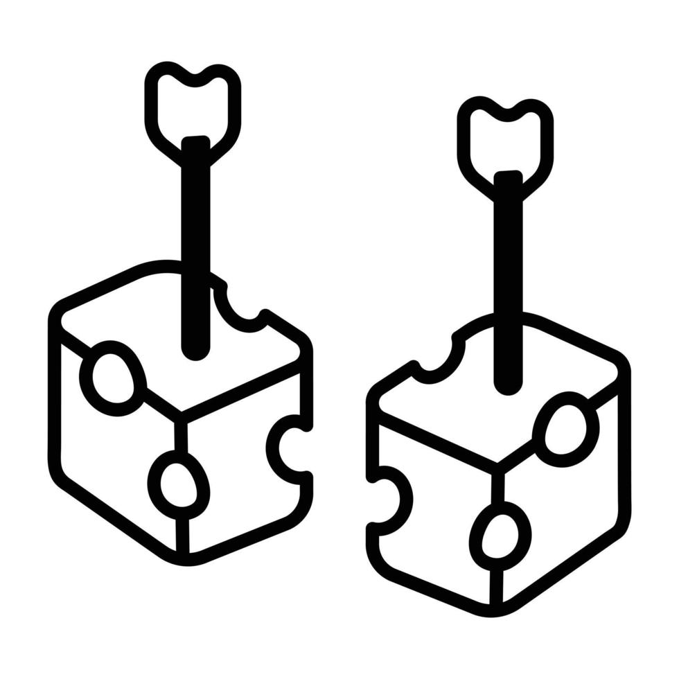 Trendy Cheddar Cubes vector