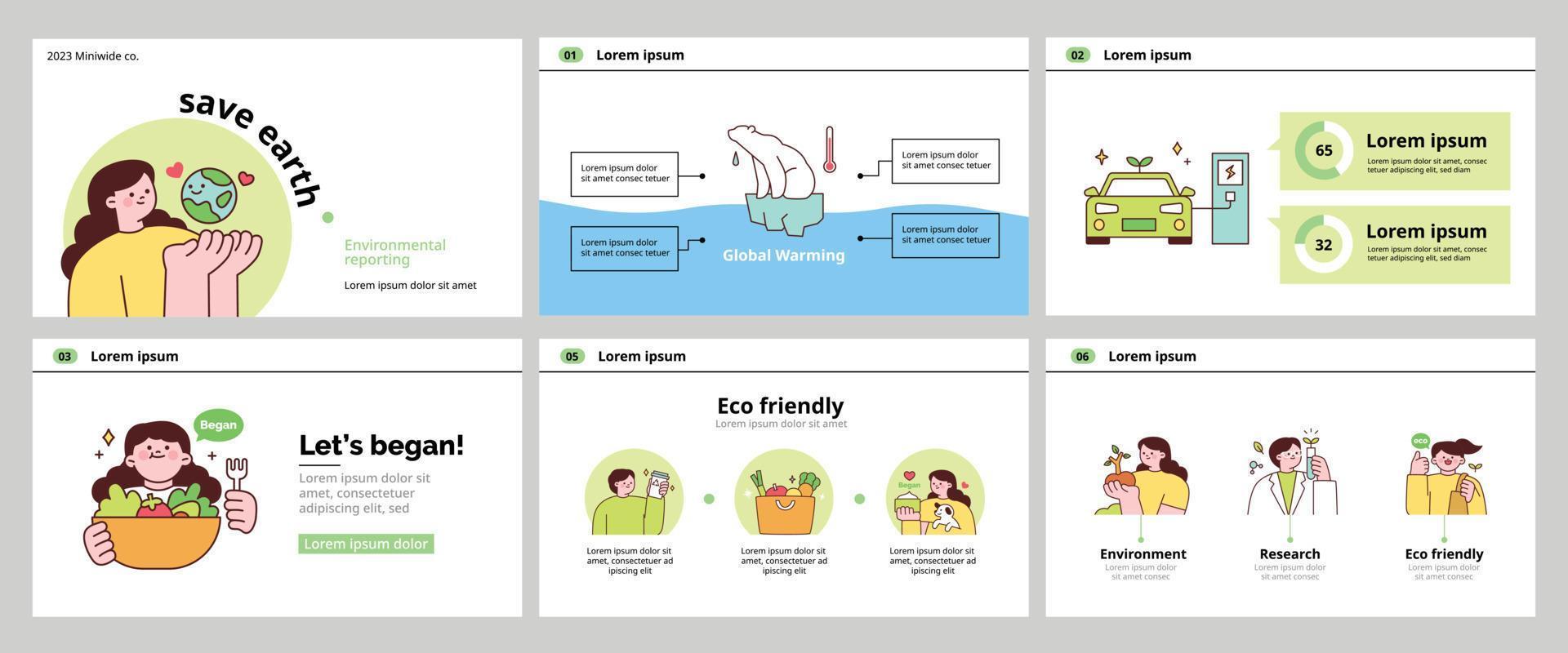 Activities for nature and earth. A set of policy and information templates for environmental protection. vector