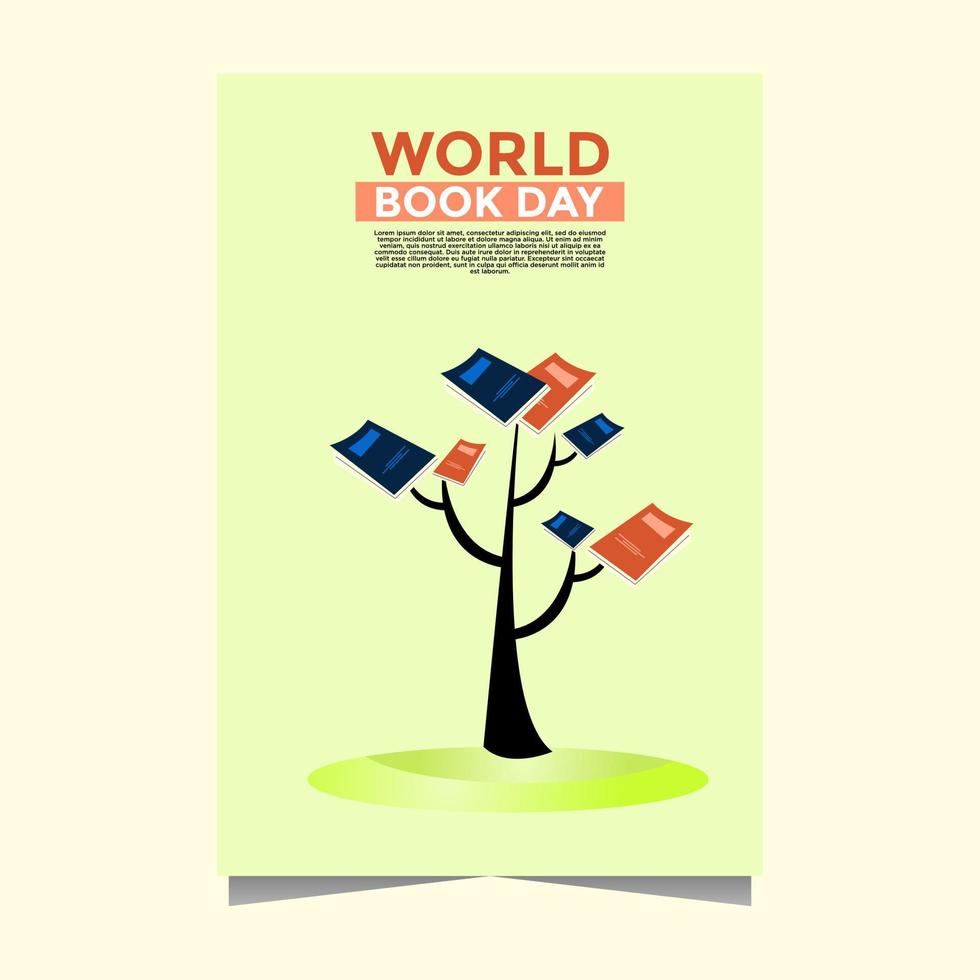 world book day illustraton vector. book day vector. vector