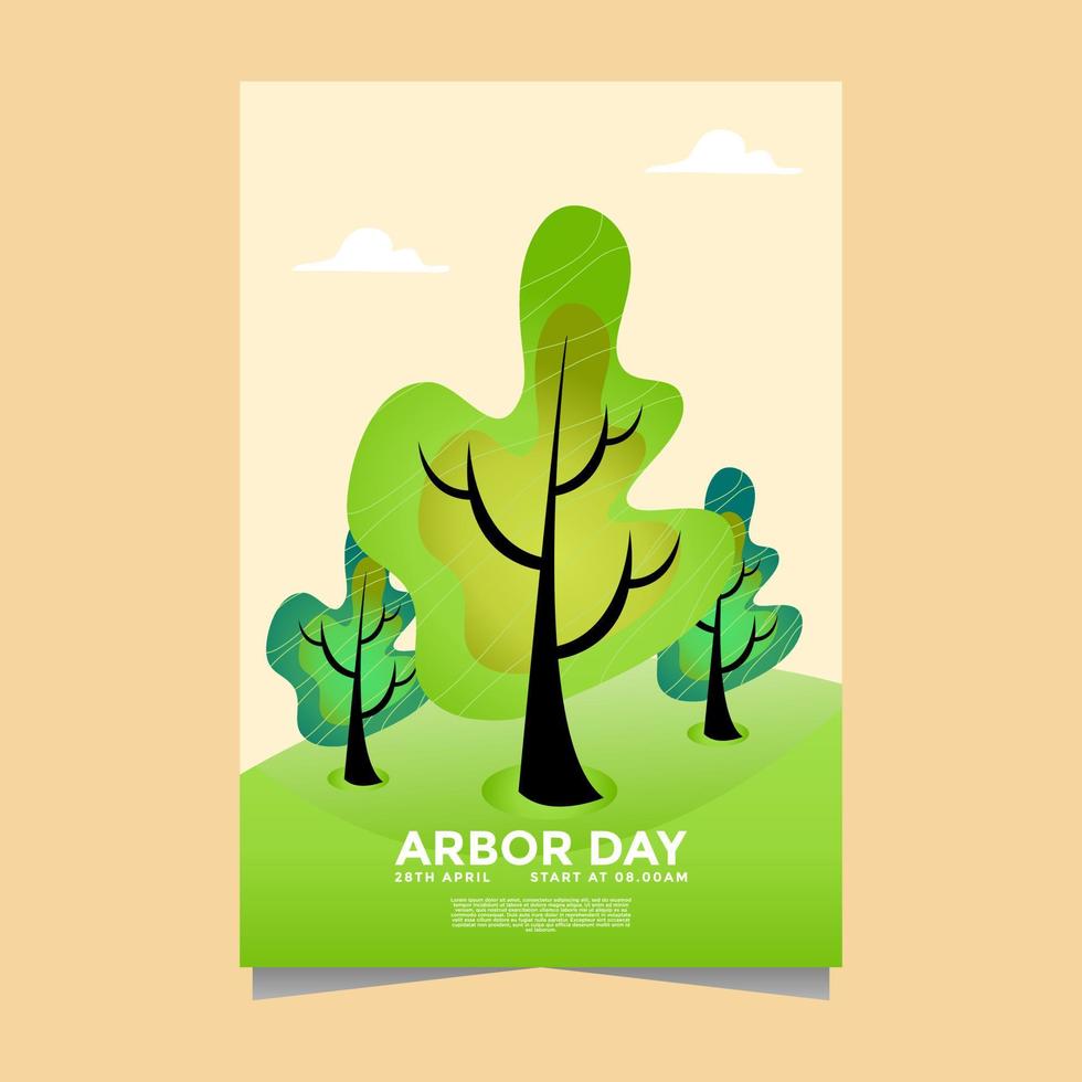 Arbor Day. Earth Day. Ecology concept. Save the world. Gardening infographics. Concept vector illustration. Perfect for Greeting Cards and Posters.