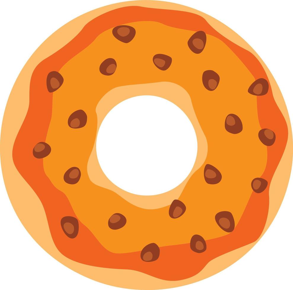 Illustration cartoon colorful donut vector