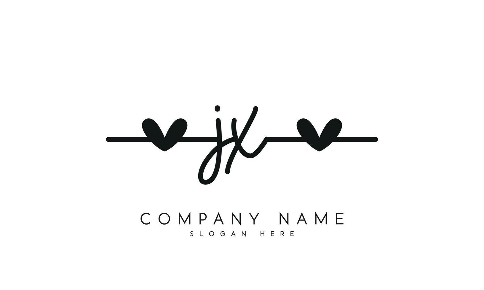 Handwriting signature style letter jx logo design in white background. pro vector. vector