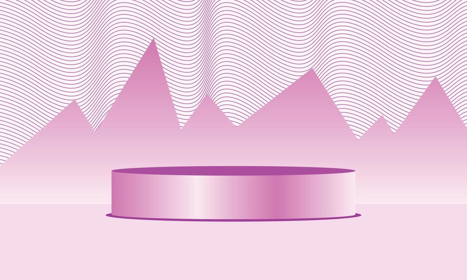 3d podium background template copy space for poster, banner, landing page, or leaflet vector