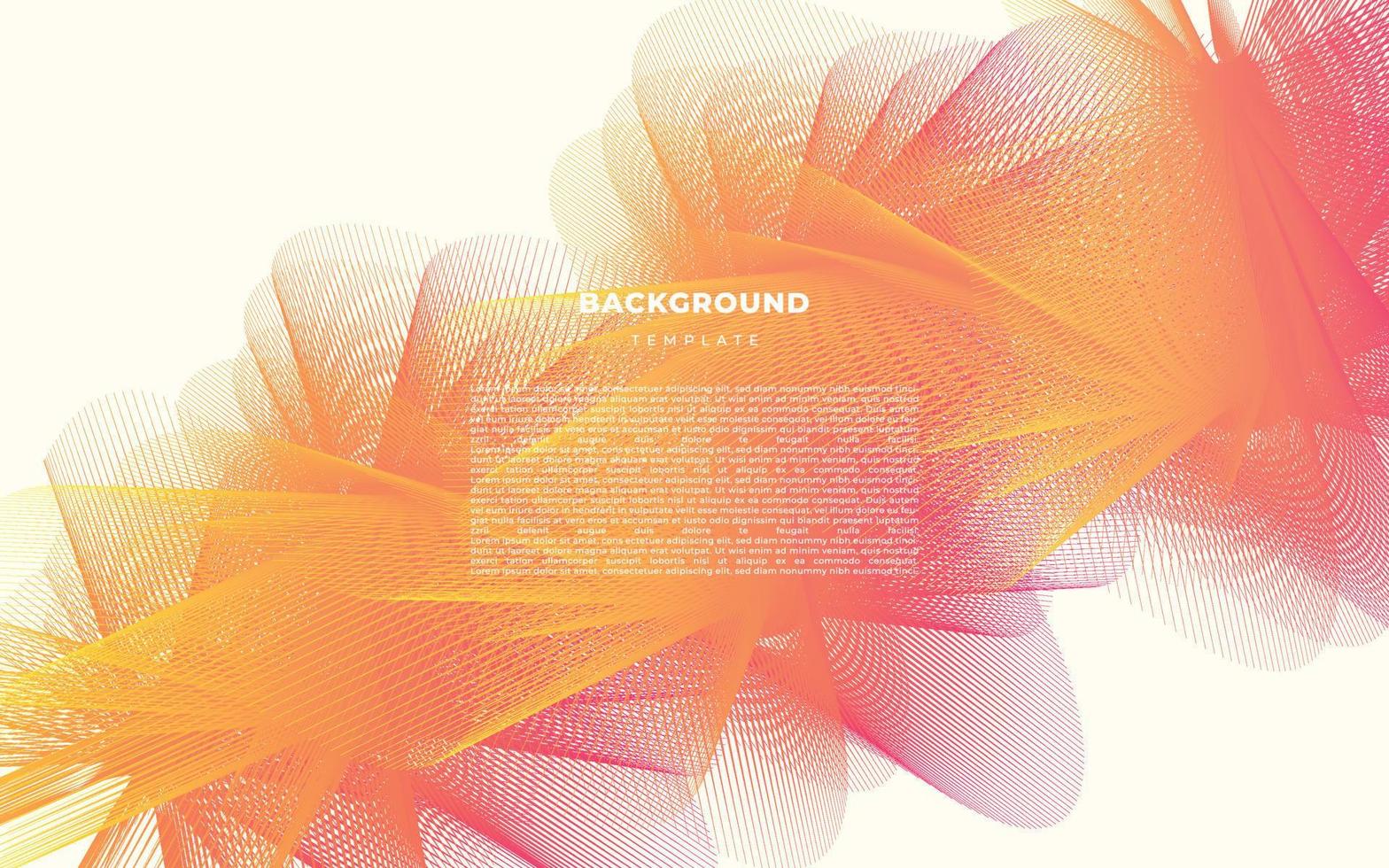 Abstract lines background template copy space for banner or landing page design vector