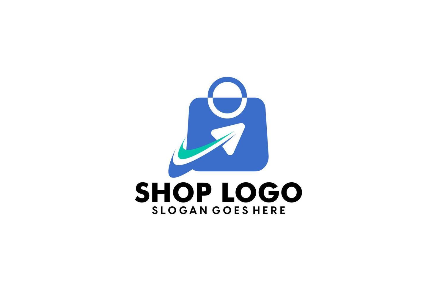 flat design e-commerce logos vector