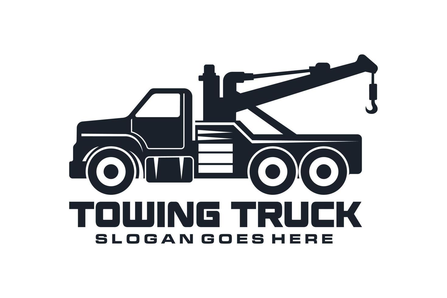 Tow Service Towing Truck Company Logo Template Vector