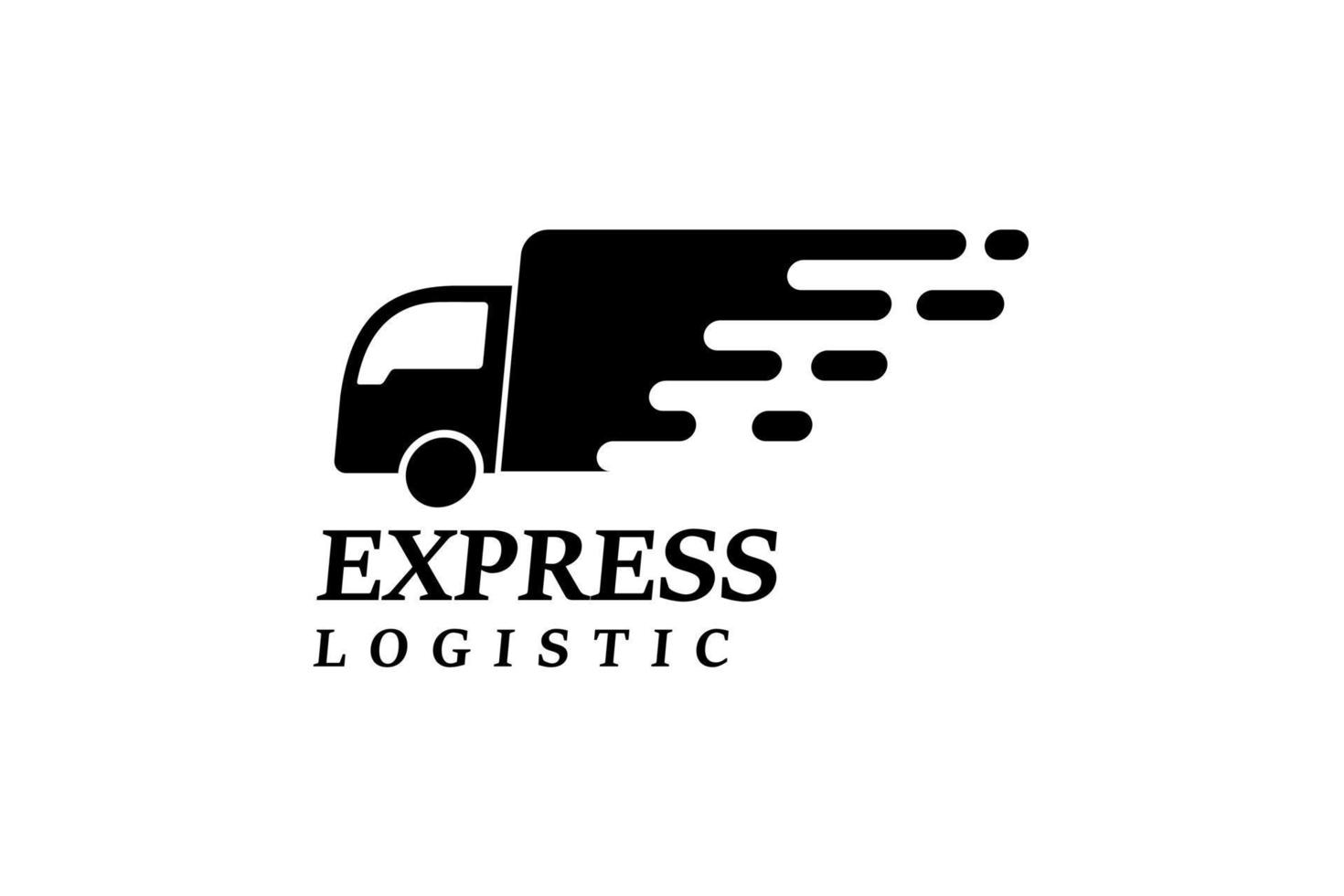 delivery services logo design. courier logo design template icon vector
