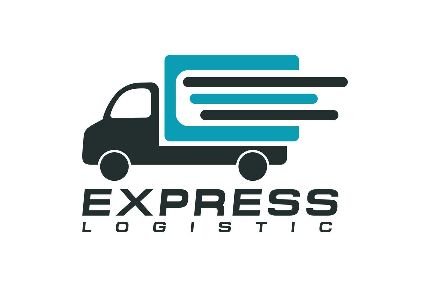 Fast Truck Delivery Logo Template Design Vector, Emblem, Design Concept, Creative Symbol, Icon vector