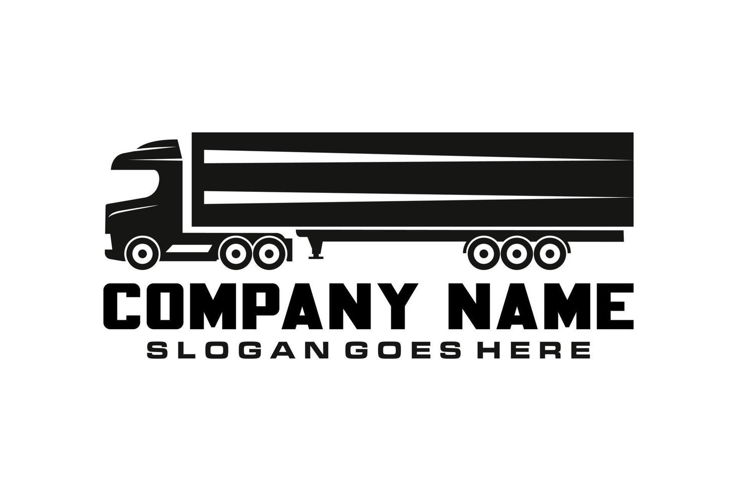 Container Truck Icon or Long Vehicle Icon. vector