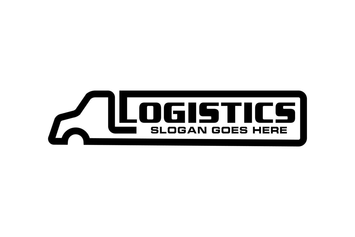 Fast Moving Truck Logo Design Vector