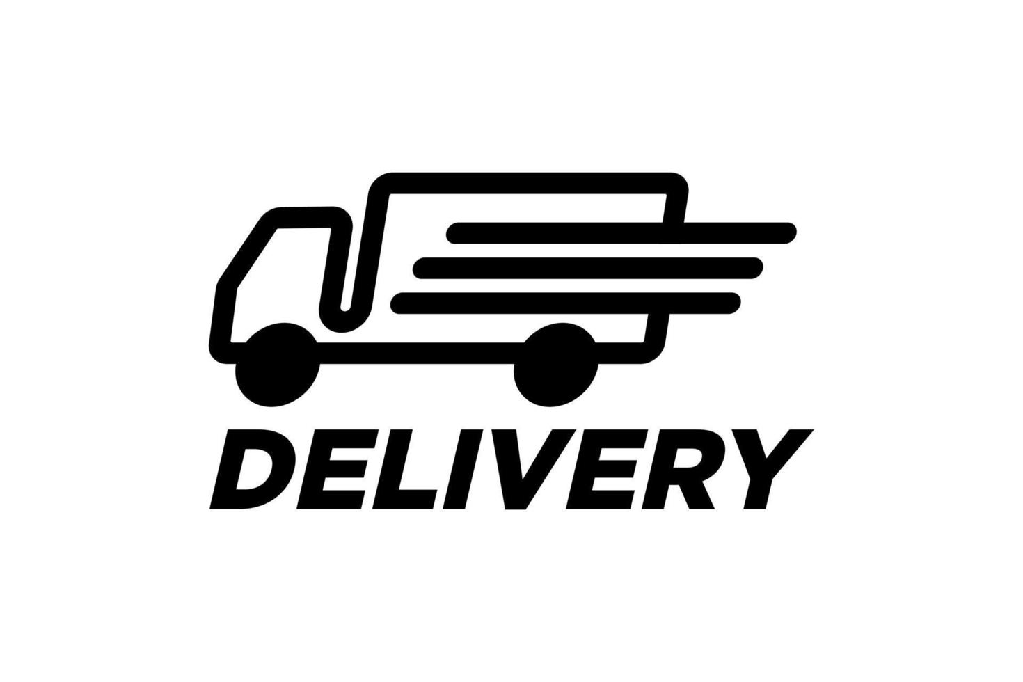 Fast Moving Truck Logo Design Vector