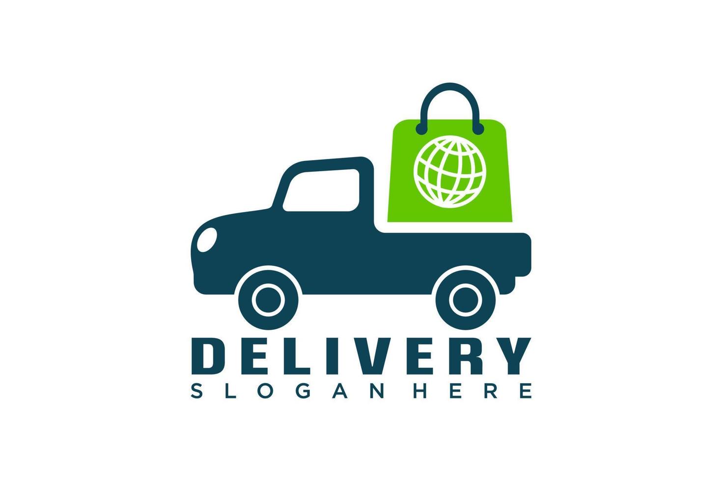 Delivery car icon logo design vector template