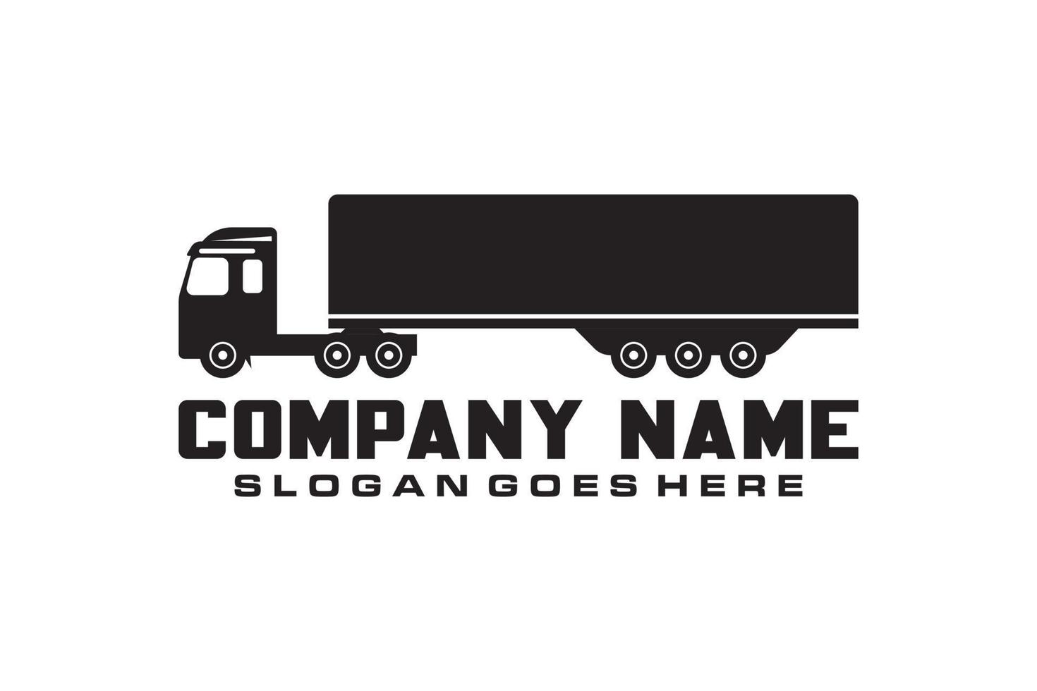 Container Truck Icon or Long Vehicle Icon. vector