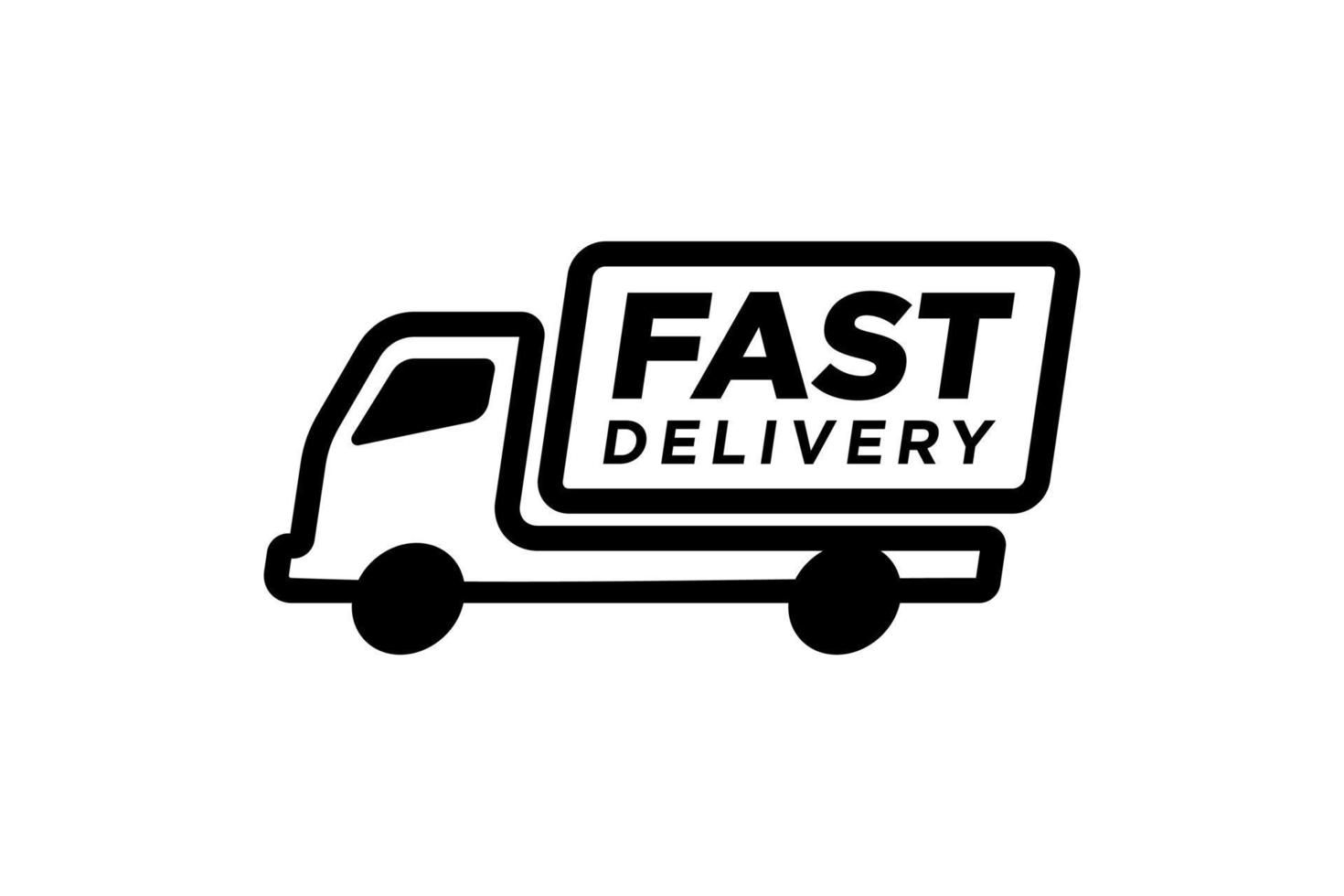 Truck Car Express delivery service Logo vector