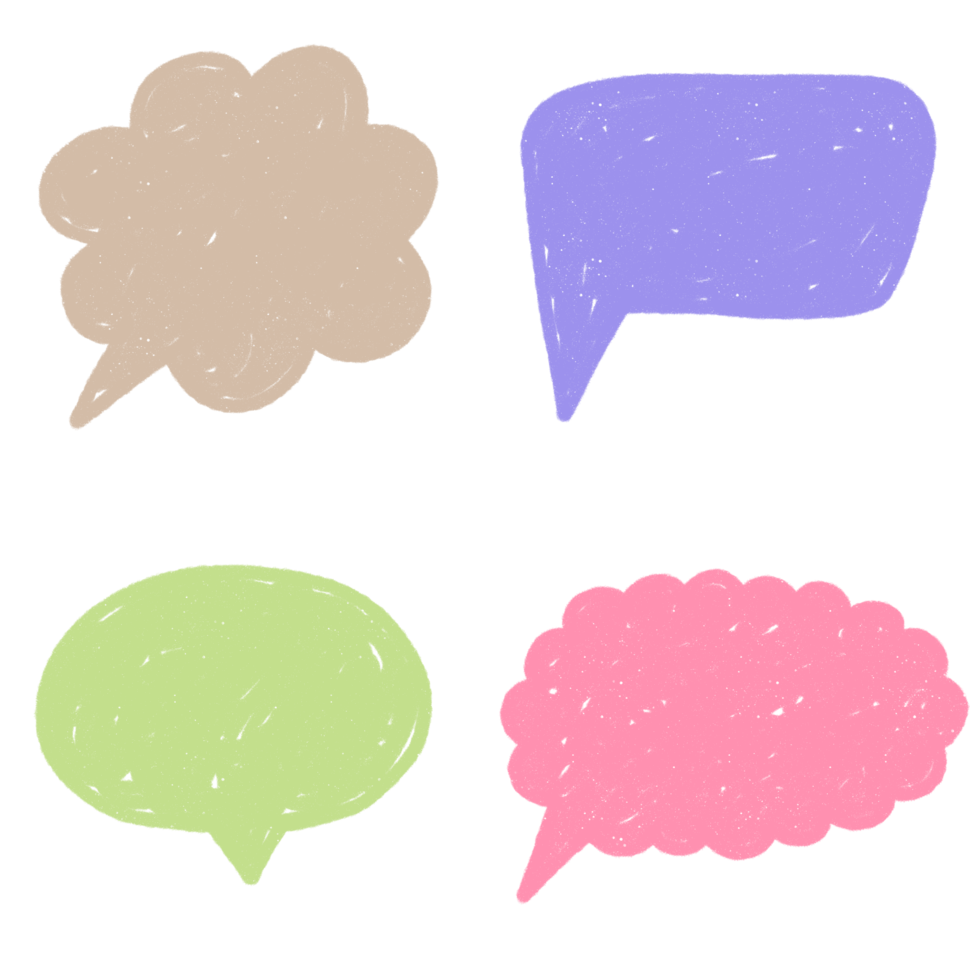 Speech Bubble Hand Drawn png