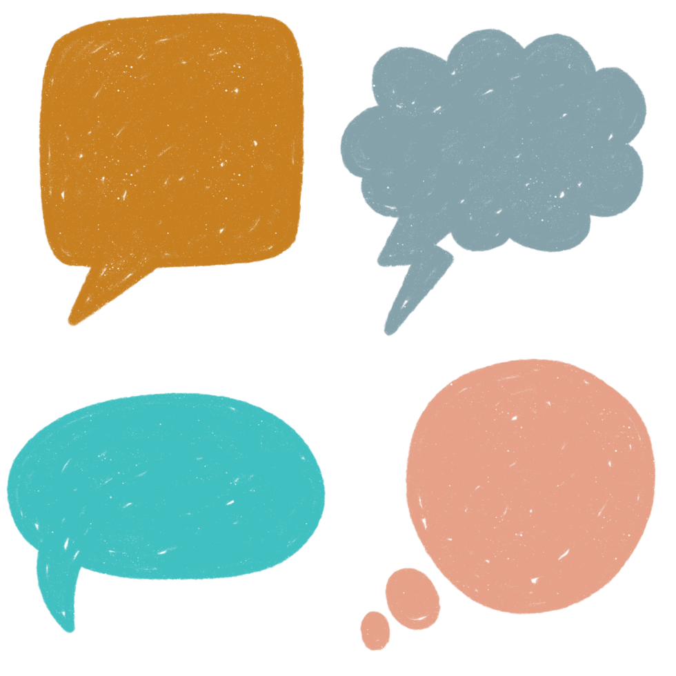 Speech Bubble Hand Drawn png