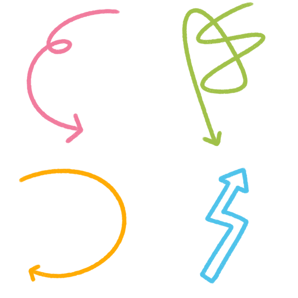 Hand Drawn Arrows png