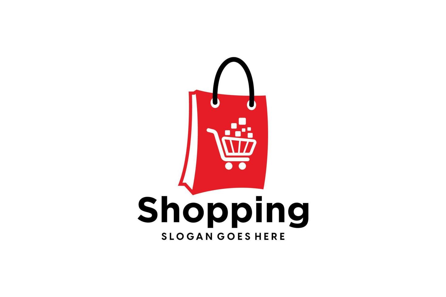 Flat e-commerce logo collection vector