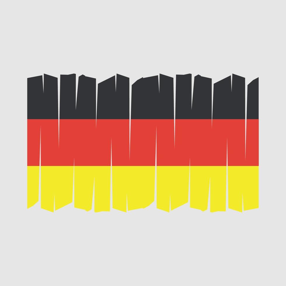 vector de pincel de bandera de alemania