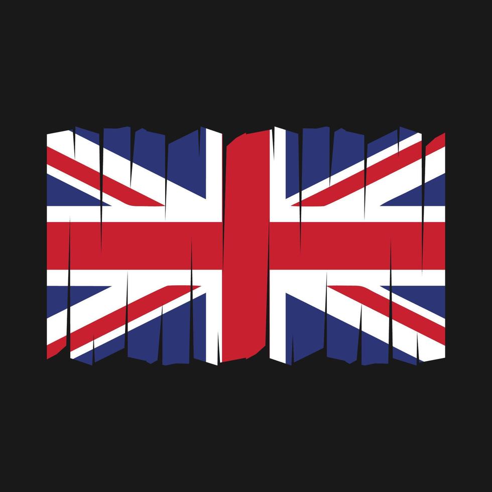 UK Flag Brush Vector