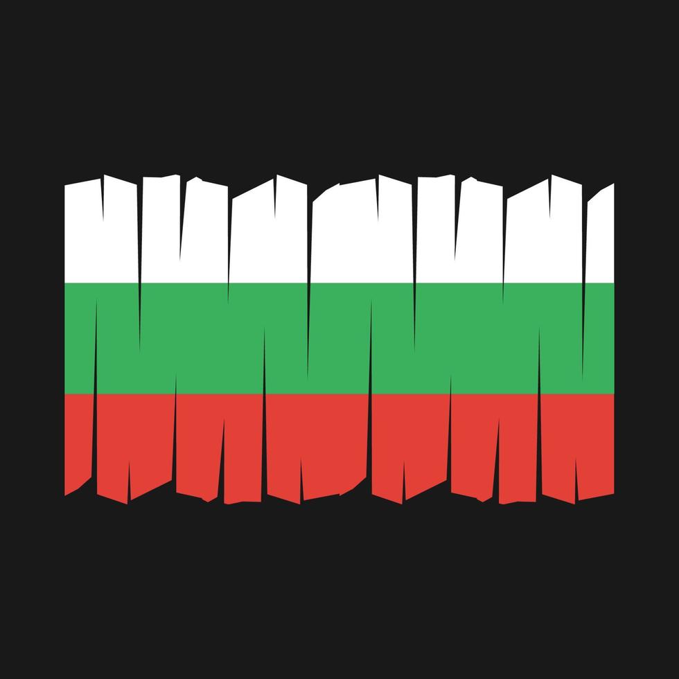Bulgaria Flag Brush Vector