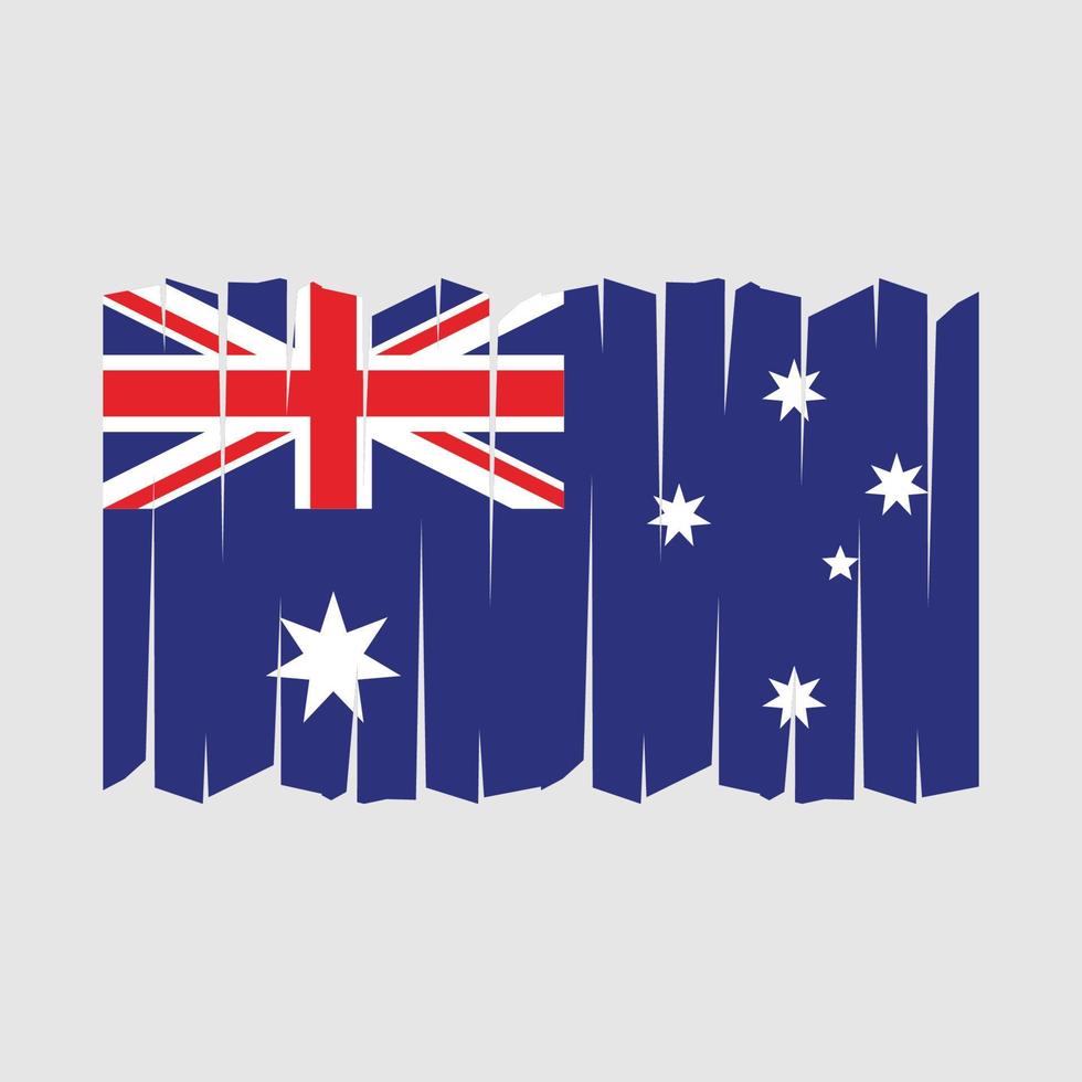 Australia Flag Brush Vector