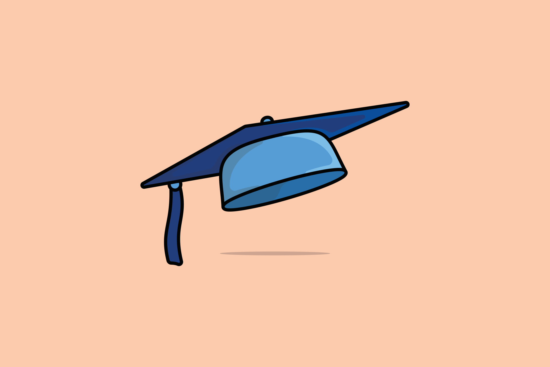 Graduation Cap Vector Illustration Education Object Icon Concept graduation-cap-vector-illustration-education-object-icon-concept