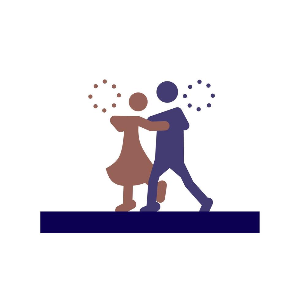 international dance day icon, simple icon dance with elegance concept vector