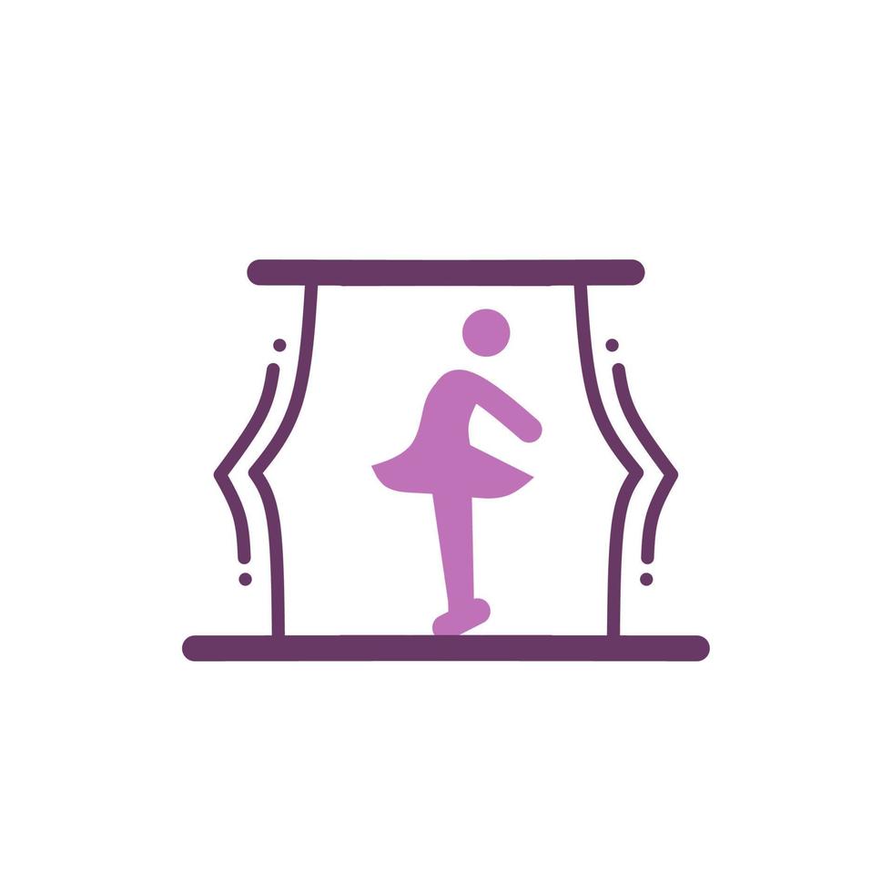 international dance day icon, simple icon dance with elegance concept vector