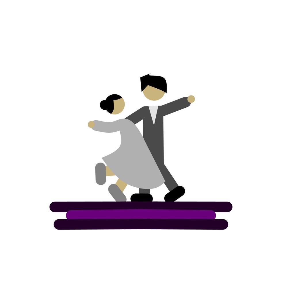 international dance day icon, simple icon dance with elegance concept vector