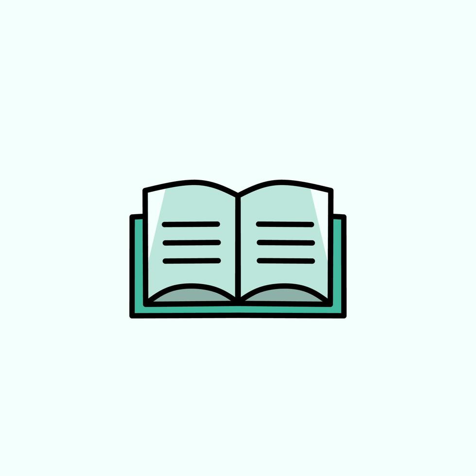 book illustration, book icon with an elegant concept, suitable for simple designs vector