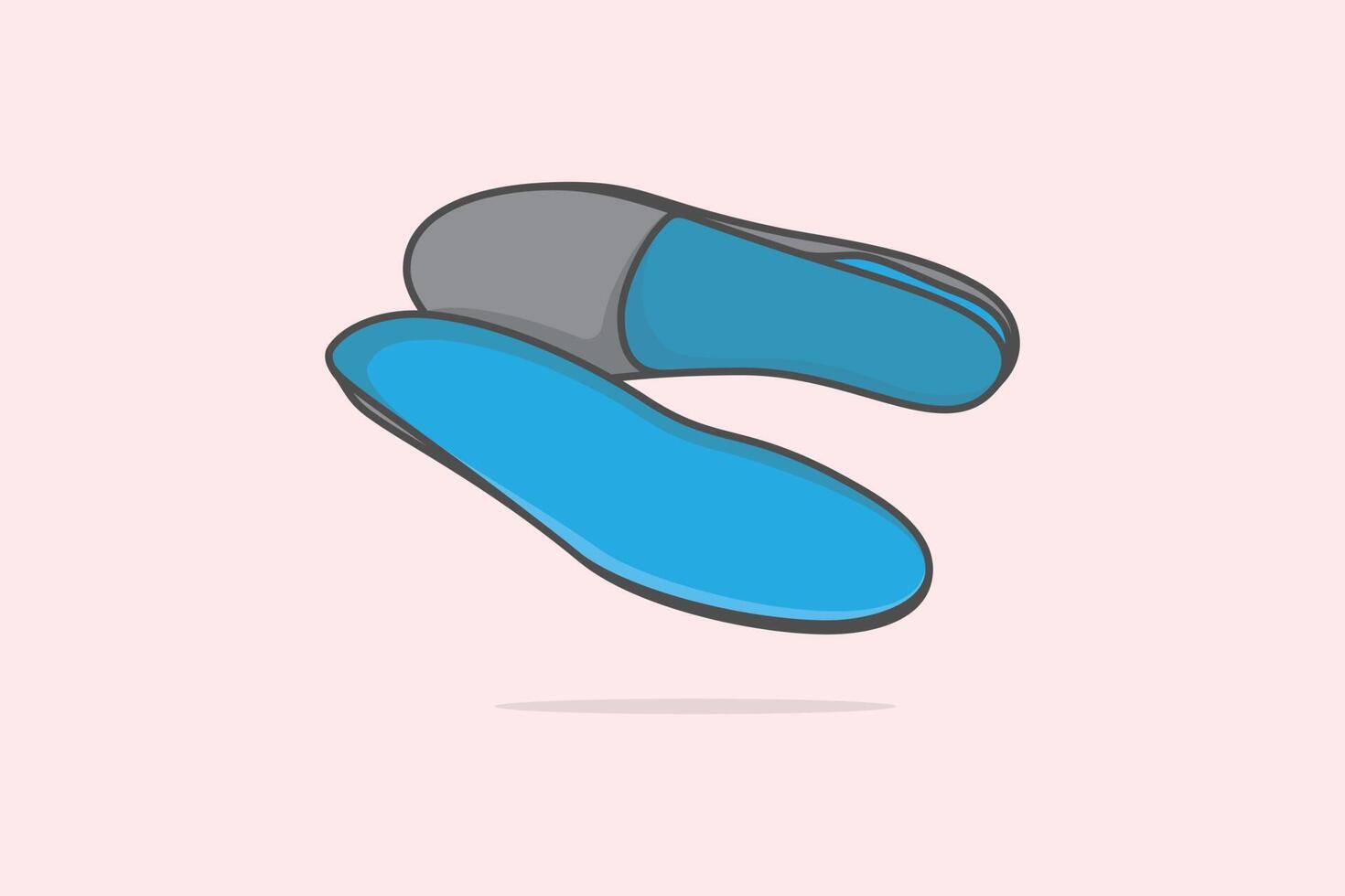 Comfortable High Shoes Arch Support Insoles vector illustration. Fashion object icon concept. Three-layered shoe arch support insole vector design. Insoles for comfortable and healthy walk icon logo.