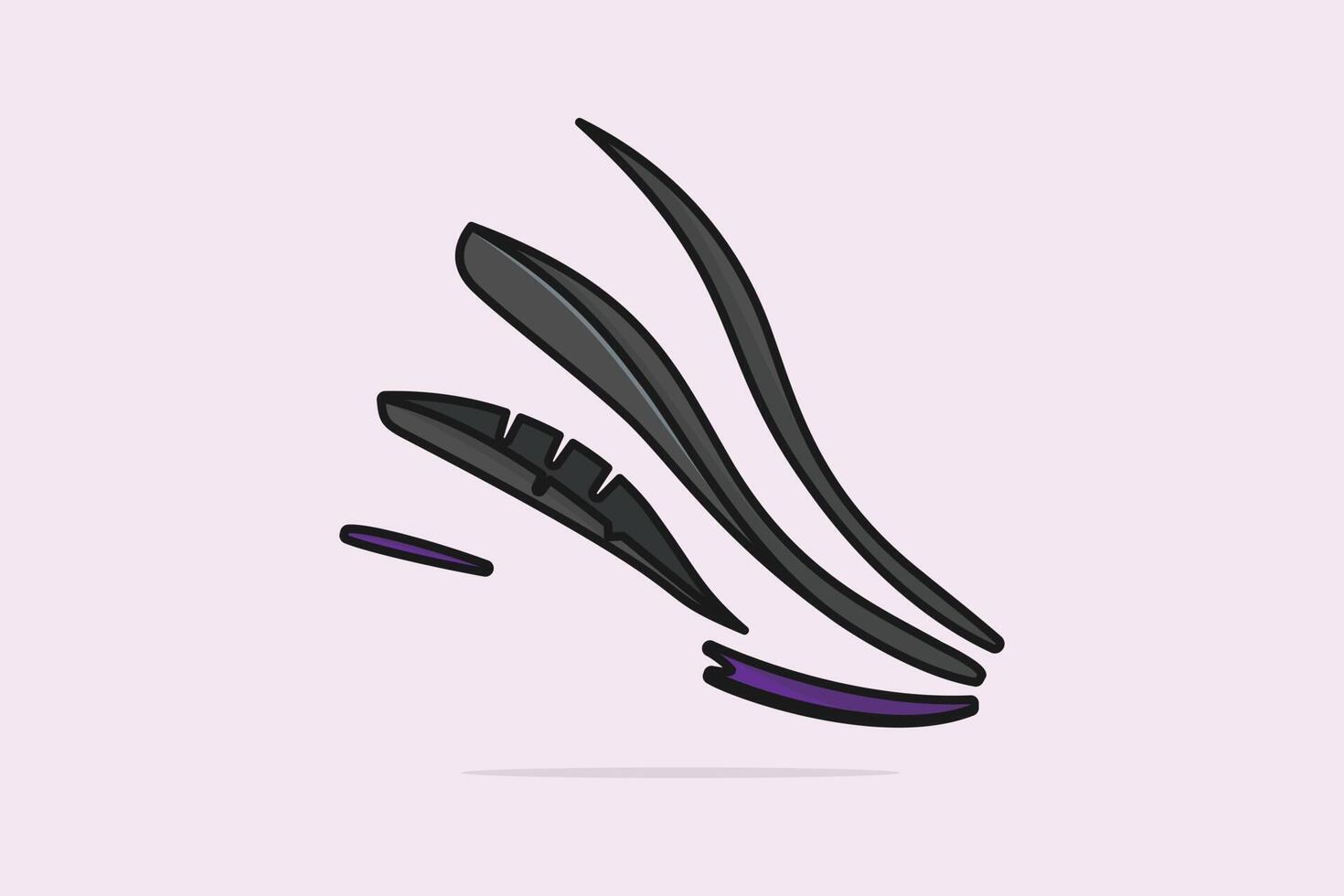 Comfortable High Shoes Arch Support Insoles vector illustration. Fashion object icon concept. Three-layered shoe arch support insole vector design. Insoles for comfortable and healthy walk icon logo.