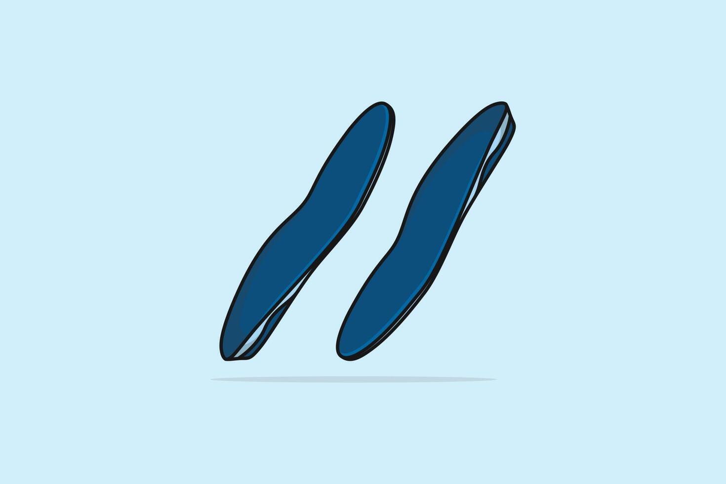 Comfortable Shoes Arch Support Insoles vector illustration. Fashion object icon concept. Two-layered shoe arch support insole vector design with shadow. Insoles for comfortable and healthy walk icon.