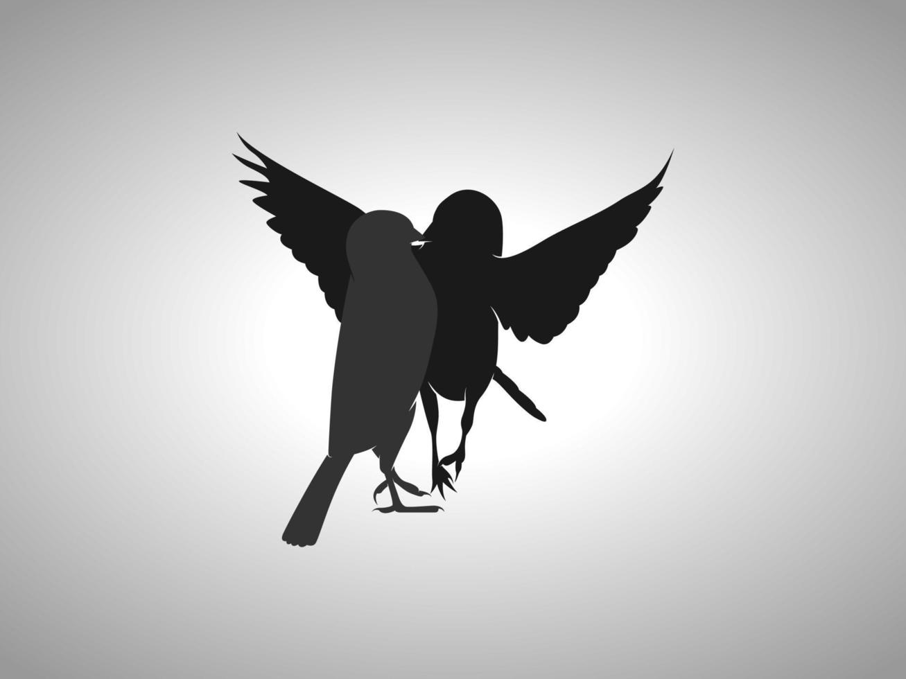 sparrow vector silhouette