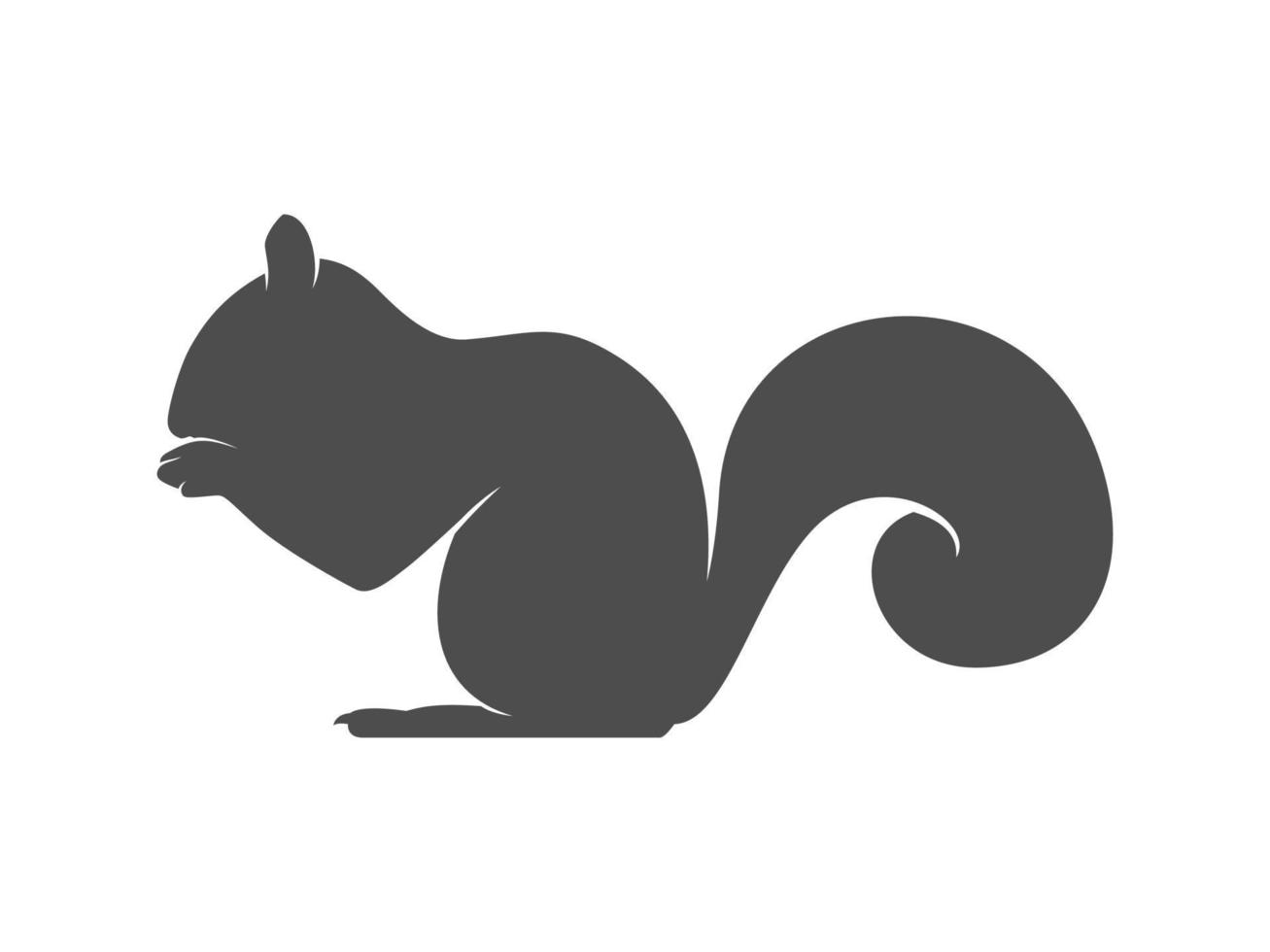 squirrel vector silhouette