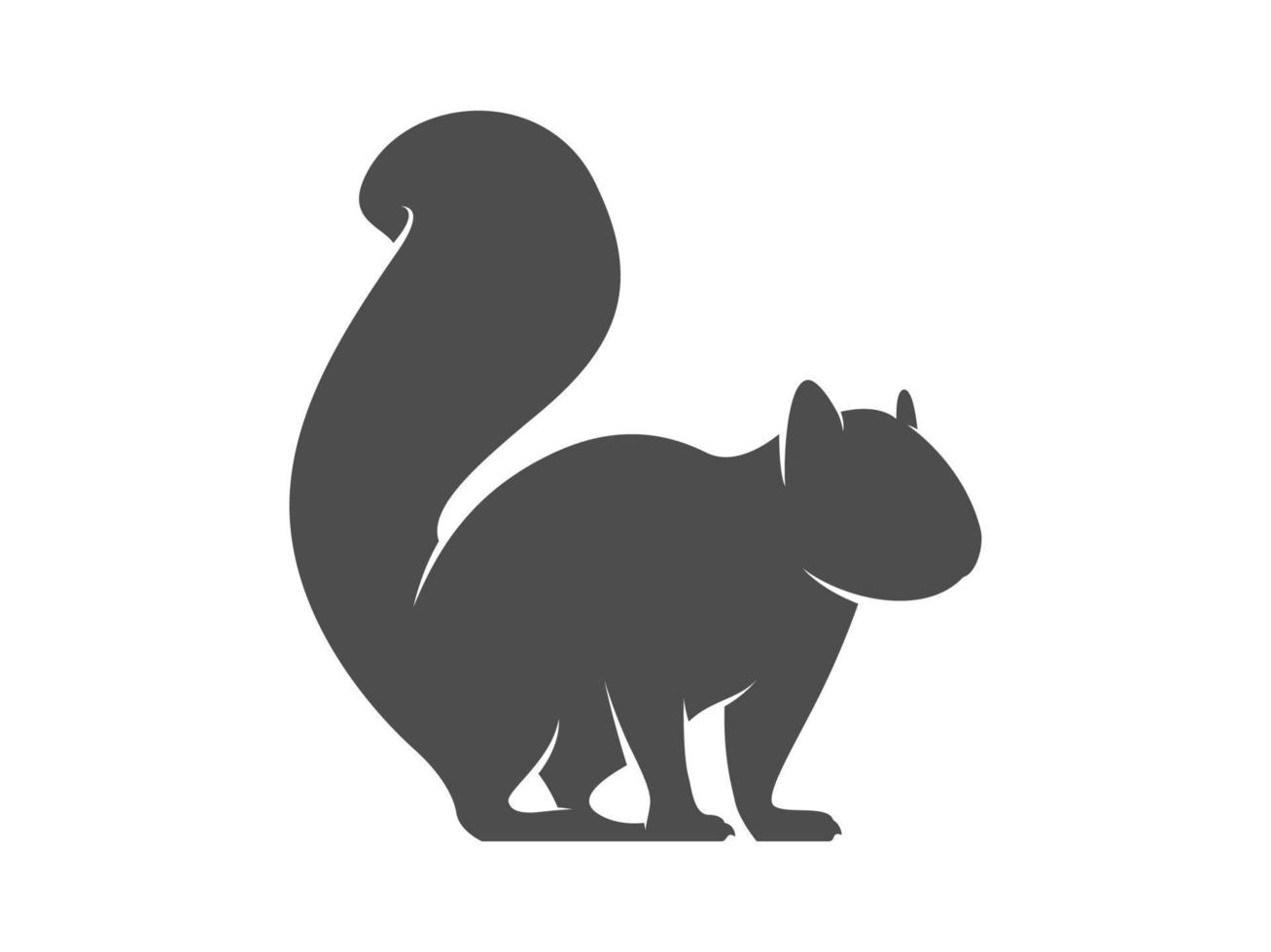 squirrel vector silhouette