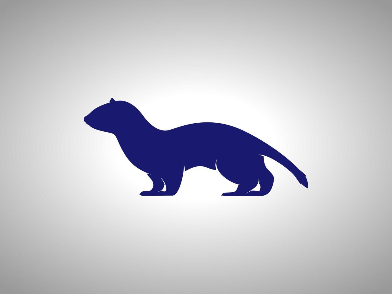 weasel vector silhouette