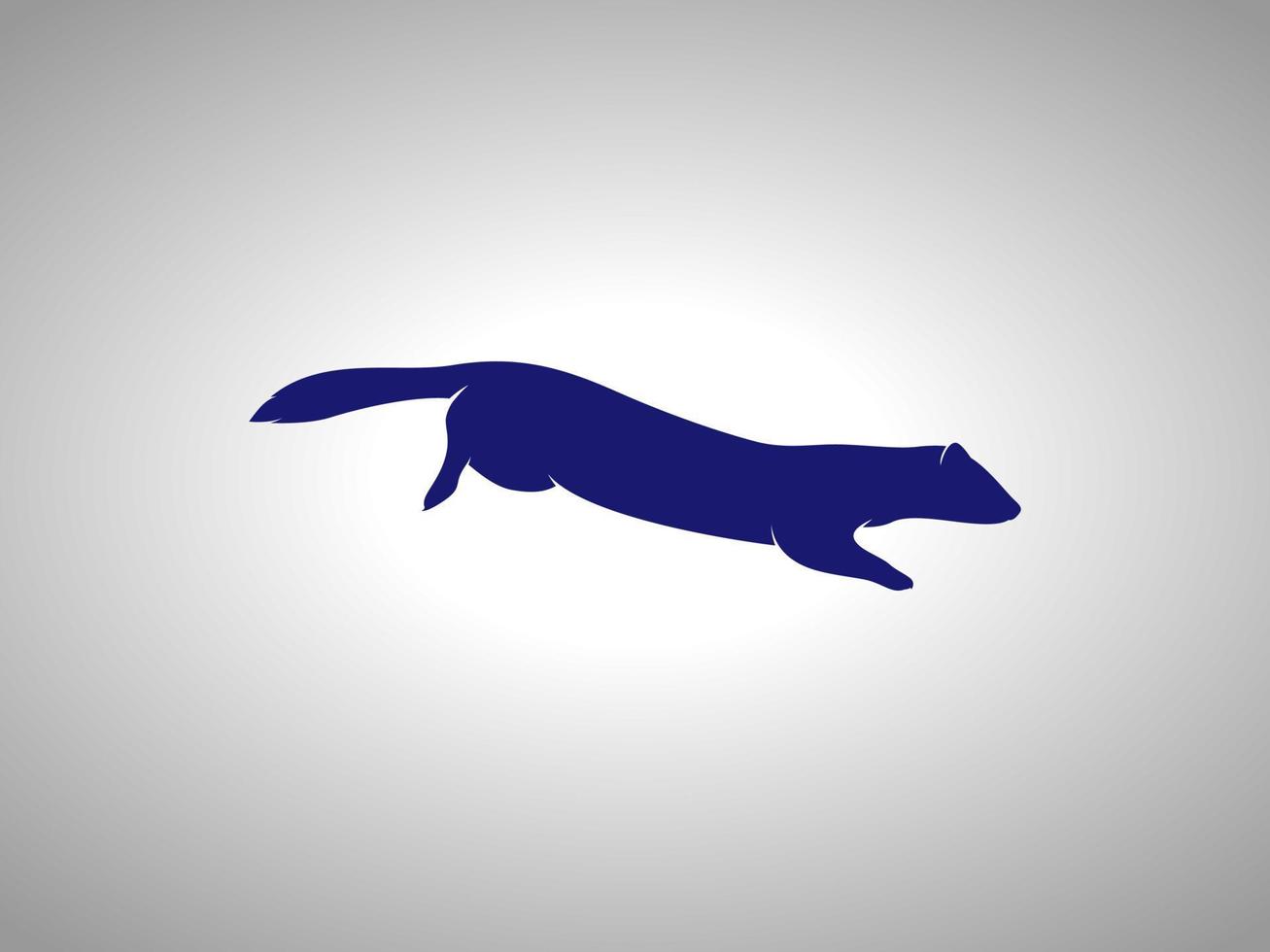 weasel vector silhouette